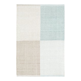 Bunny Williams for Dash & Albert Bo Blue Woven Cotton Rug, 2' x 3' For Sale