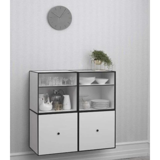 Contemporary 35 Dark Grey Frame Square Standard Box by Lassen For Sale - Image 3 of 10