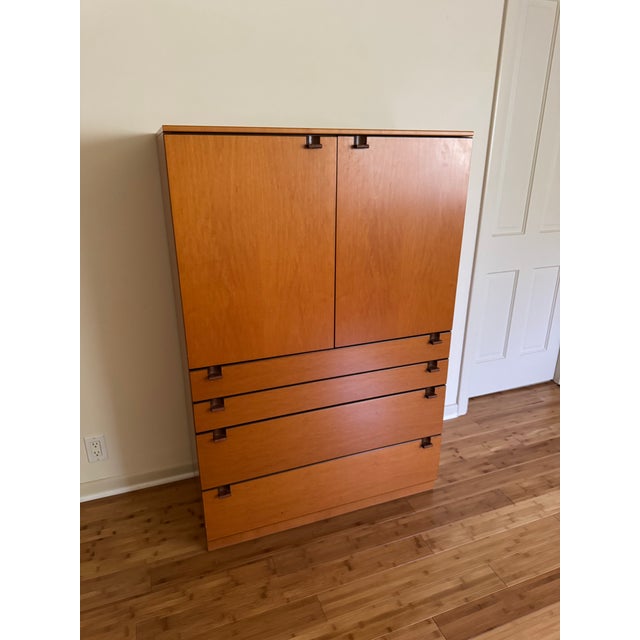 Wood Mid 20th Century Modern Tall Boy For Sale - Image 7 of 7
