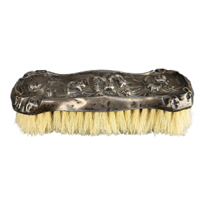 19th Century Art Nouveau Sterling Silver Vanity Clothes Brush