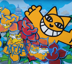 Mr. Chat, Bises Bee, 2024, Serigraph
