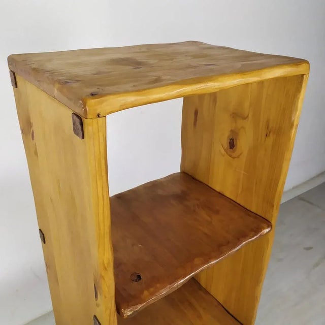 Wood Brutalist Wall Shelf For Sale - Image 7 of 14