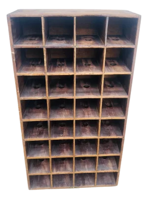 Antique Americana Cubby Shelf
