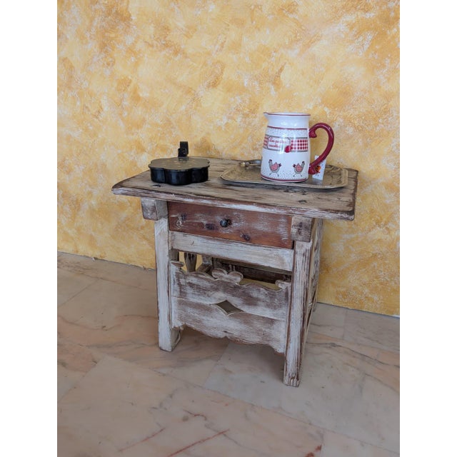 Rustic Side Table, 1960 For Sale - Image 15 of 16