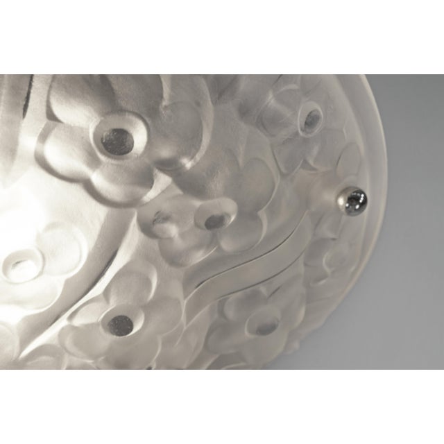 Metal French Art Deco Pendant Light by Degue 1930 France - 2 Available For Sale - Image 7 of 12