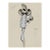 Vintage French Fashion Art Print – Pale Blue Art Deco Illustration, 18" X 24" For Sale