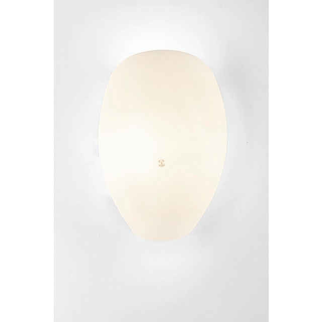 1970s Opal Glass Wall Sconces attributed to Peill & Putzler, Germanyy, 1970s, Set of 2 For Sale - Image 5 of 9