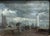 Meyer Wiegand Rolf Dieter, North Sea Harbor Pier with Lighthouse in the Rain, 1970, Oil on Canvas For Sale - Image 13 of 13