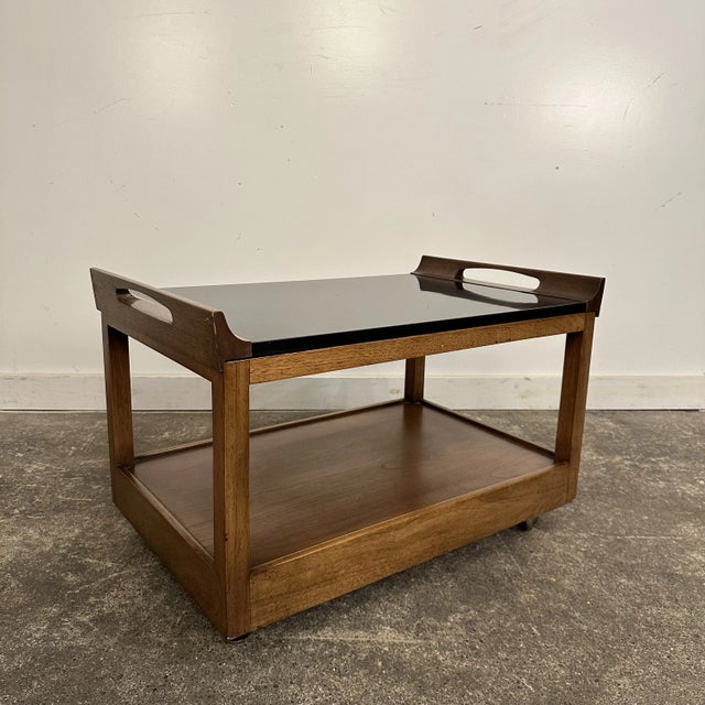 Mid-Century Modern Mid Century Modern Drexel Serving Tray Side Table For Sale - Image 3 of 12