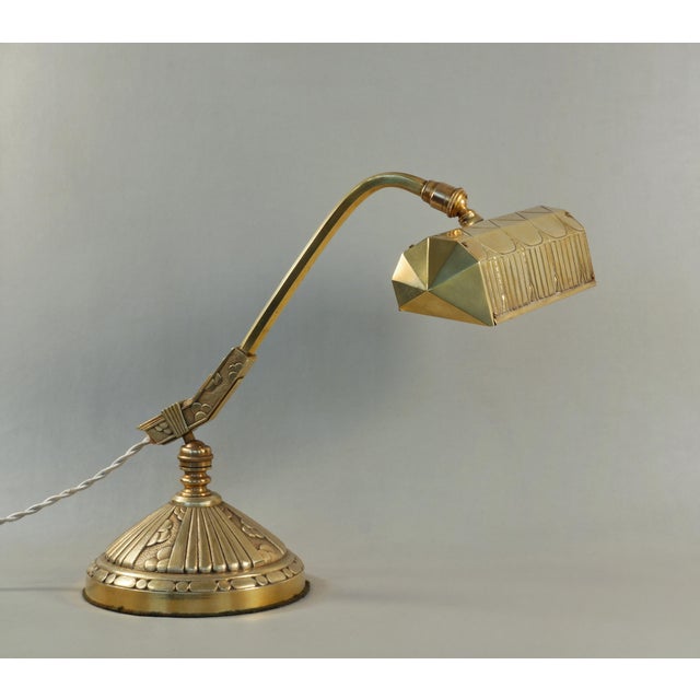 Art Deco French Art Deco Piano Lamp by Monix 1930 France For Sale - Image 3 of 16
