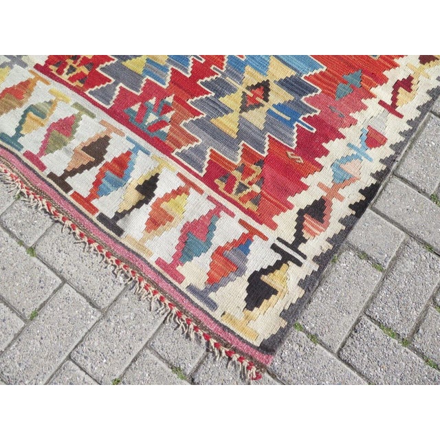 Vintage Turkish Runner Rug - 36" X 125" For Sale - Image 11 of 12