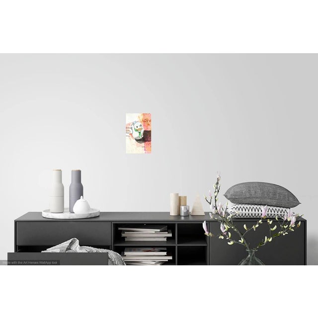 FREE Shipping: Lovely drawing and painting of little toy duck. There is lots of color and joy in that beautiful piece of...