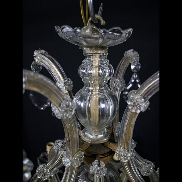 Maria Teresa Chandelier with 8 Lights in Bohemian Crystal, 1950s For Sale - Image 10 of 11