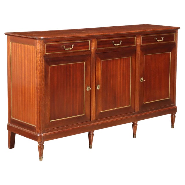 Vintage Neoclassical Brass Belief For Sale