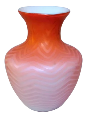 Late 19th Century Victorian Satin Glass Vase