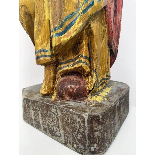 Baroque Devotional Figure of St. Joseph with the Christ Child, Southern Germany, 1750-1800 For Sale - Image 17 of 18
