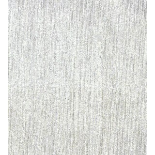 The House of Scalamandre Imperial Squares Wallcovering, Silver For Sale