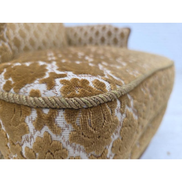 Mid-Century Modern Vintage Danish Relax Chair in Furniture Velour, 1950s For Sale - Image 3 of 18