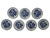 Vintage Hand-Painted Floral Miniature Wall Plates from Royal Delft, 1970s, Set of 7 For Sale - Image 10 of 10
