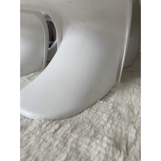 1990s Verner Panton for Vitra Sculptural Molded Fiberglass Dining Chairs For Sale - Image 12 of 12