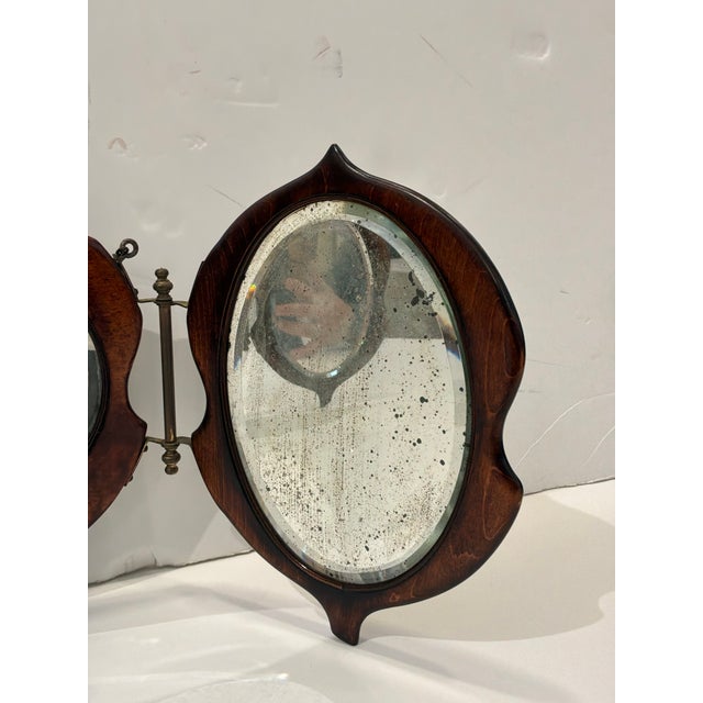 Antique English Gentlemen's Shaving Mirror For Sale In Atlanta - Image 6 of 8