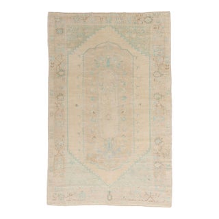 Vintage Turkish Oushak Rug, 05'09 X 08'10 For Sale