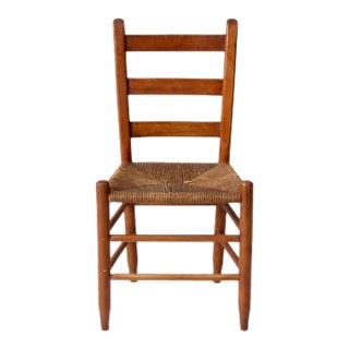 Antique Rush Seat Chair For Sale