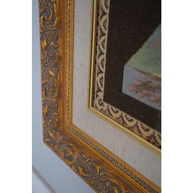 Pair Irish Framed Floral Tapestry Art For Sale In Philadelphia - Image 6 of 14