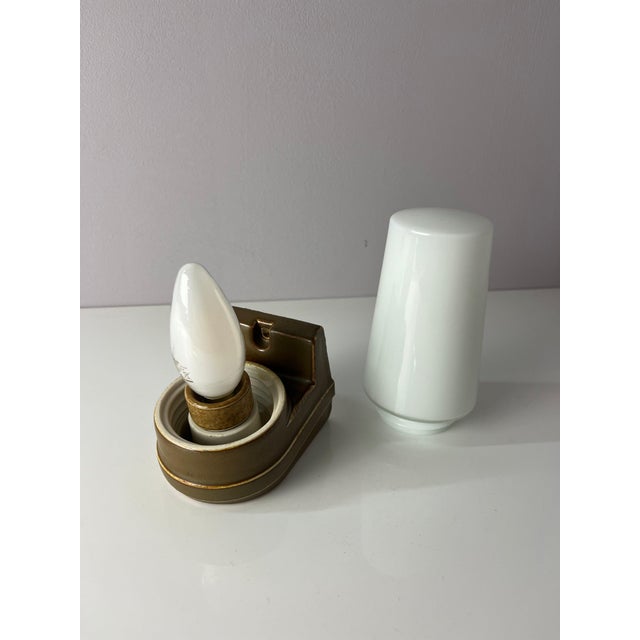 Brown Model 6080 Wall Lamp by Sigvard Bernadotte for Ifö For Sale - Image 8 of 11