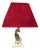 Porcelain Table Lamp with Fabric Shade from AK Kaiser, 1960s For Sale