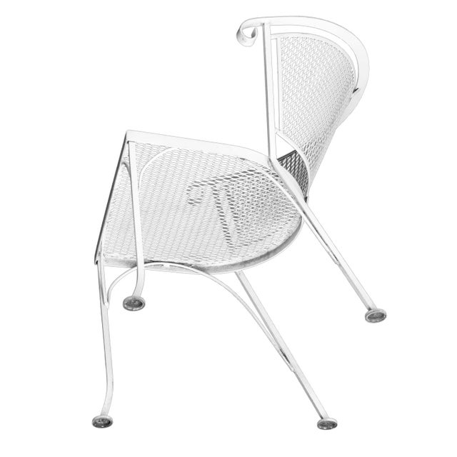 Mid 20th Century Wire Garden Chairs Set of 3 For Sale - Image 13 of 14