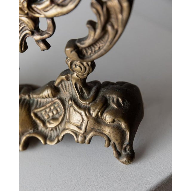 Vintage Brass Make-Up Mirror, France, 1930s For Sale - Image 5 of 12