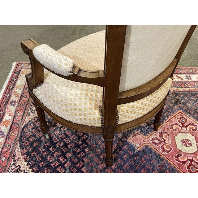 Louis XVI Armchairs in Walnut, Set of 2 For Sale - Image 18 of 18