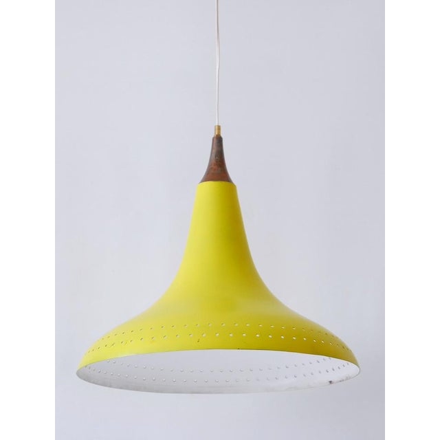 Mid-Century Modern Perforated Aluminium Pendant Lamp, Austria, 1960s For Sale - Image 12 of 18