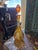 Glass Vintage Cut to Clear Amber Decanter For Sale - Image 7 of 10