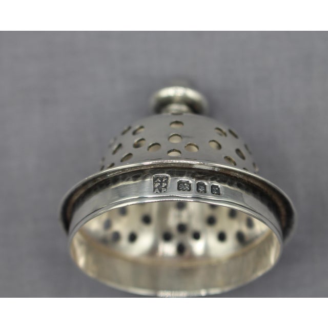1912 London Sterling Silver Muffineer for Pairpoint Brothers For Sale In Raleigh - Image 6 of 7