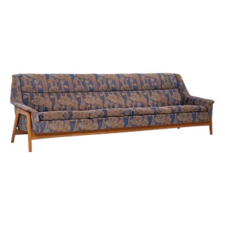 Folke Ohlsson for Dux Mid Century Swedish Teak Sofa For Sale