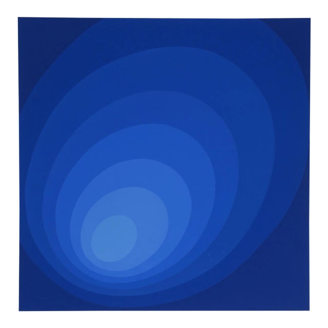 1970s Blue Ombre For Sale