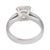 Vintage Gia 1.52 Carat Diamond 18k White Gold Solitare Engagement Ring, Size 4 For Sale In Los Angeles - Image 6 of 6