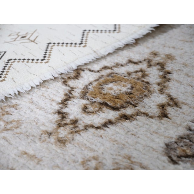 Textile Mid-Century Moroccan Berber Wool Rugs, 1960s, Set of 2 For Sale - Image 7 of 8