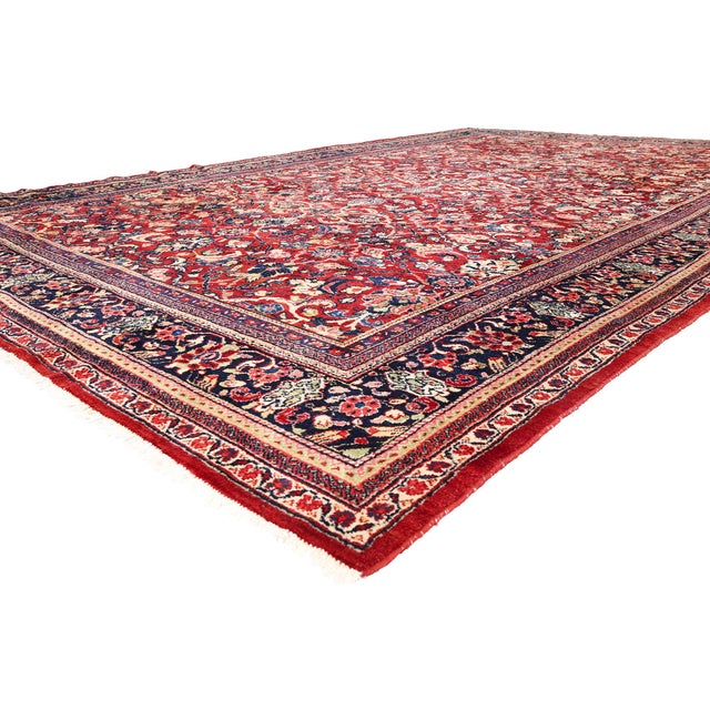 79402 Antique Persian Mahal Rug, 11'03 x 17'09. The Imperial Dynasty: An Antique Persian Mahal Masterpiece of Noble...