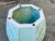 1960s Vintage 1960s Italian Celadon Green Palm Beach Style Ceramic Faux Bamboo Garden Stool For Sale - Image 5 of 6