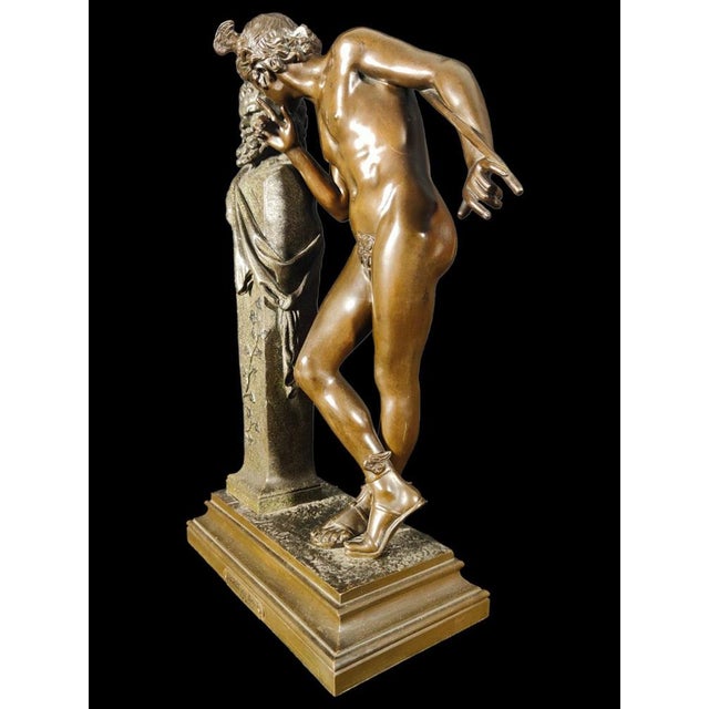 Moulin, Figurative Sculpture, 19th Century, Bronze For Sale - Image 5 of 14