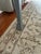 Wood Grey Console Table With Geometric Latticework and Marble Top For Sale - Image 7 of 11