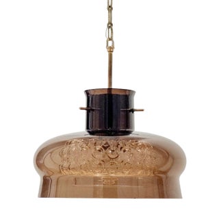 Large Mid-Century Modern Scandinavian Glass Pendant attributed to Carl Fagerlund for Orrefors, 1960s For Sale