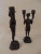 1940s Vintage Metal Bronze Finished Soldier Candlesticks - Set of 2 For Sale - Image 5 of 5