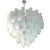 White Large Venetian White Alabastro Tronchi Murano Glass Chandelier by Simoeng For Sale - Image 8 of 9