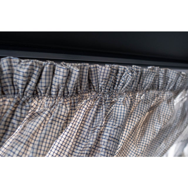 Custom Scalamandré Blue Damask Drapes For Sale - Image 12 of 13