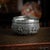 Antique early 20th century exceptional burmese (myanmar) solid silver thabeik bowl, repoussé decorated in high relief with...