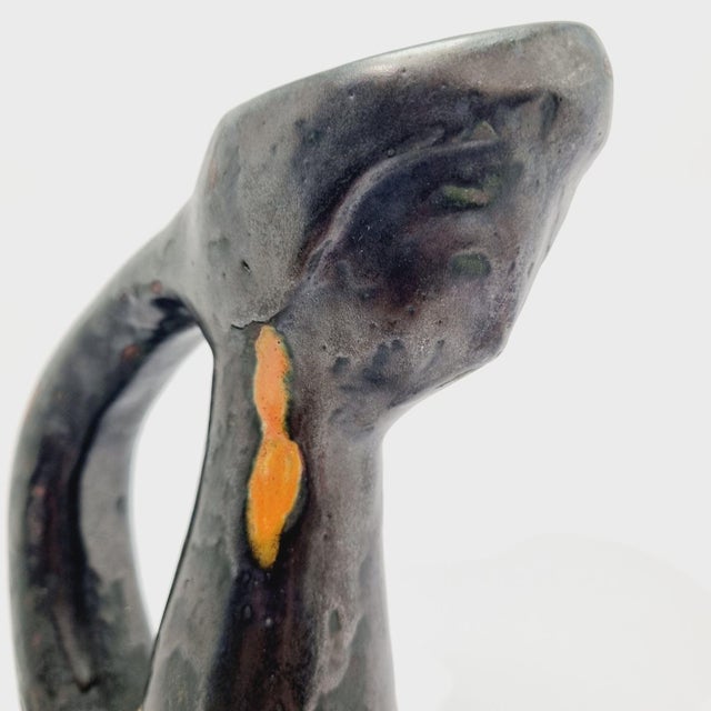 Mid-Century Modern Studio Ceramic Vase from Mónika Laborcz, 1960s For Sale - Image 10 of 13